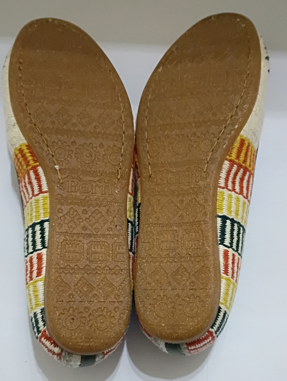 Born Giselle Leather Woven Flats Size 10 - Picture 6 of 7
